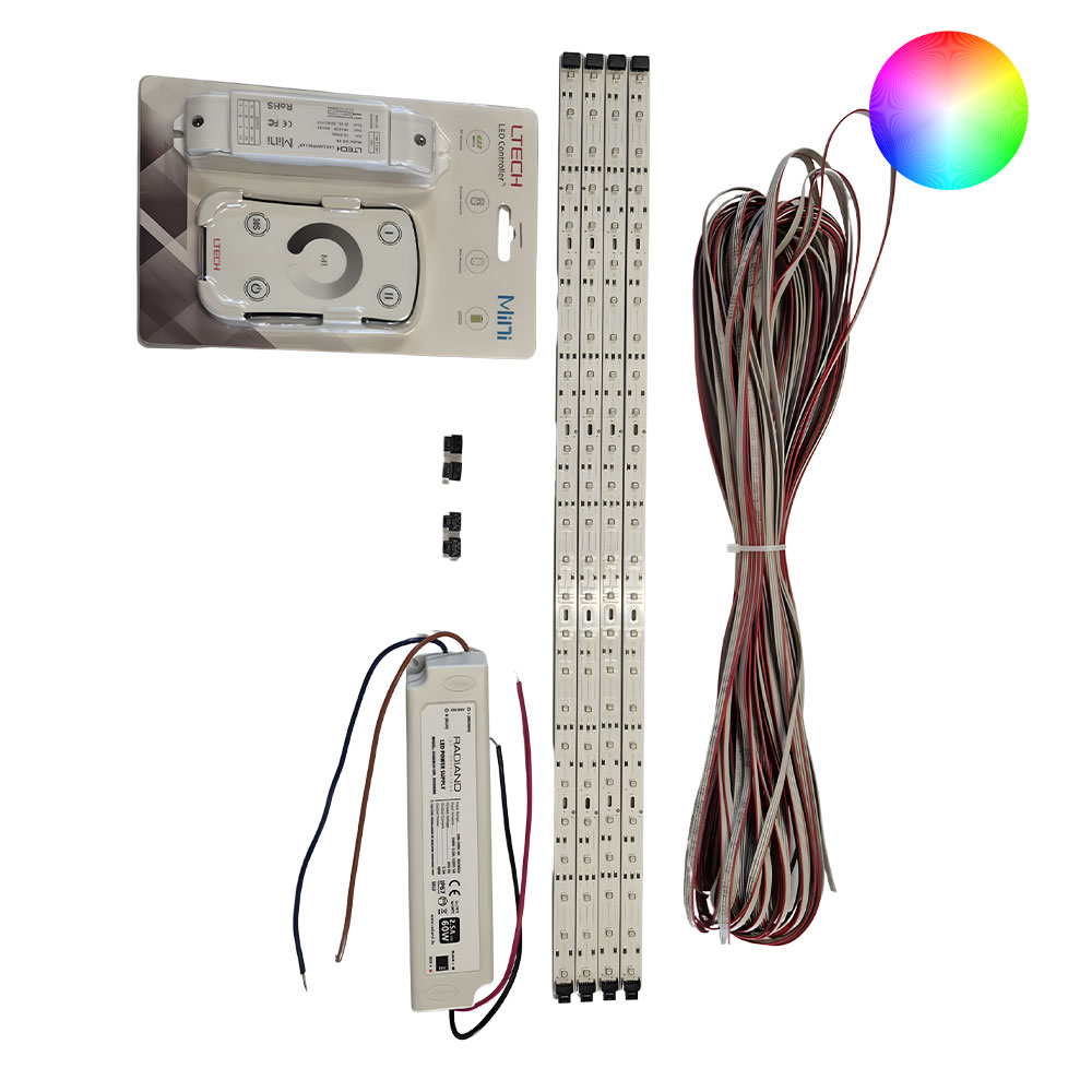 LED saunabelysning Radiand RGB Dæmpbar - Komplet - Billede 2